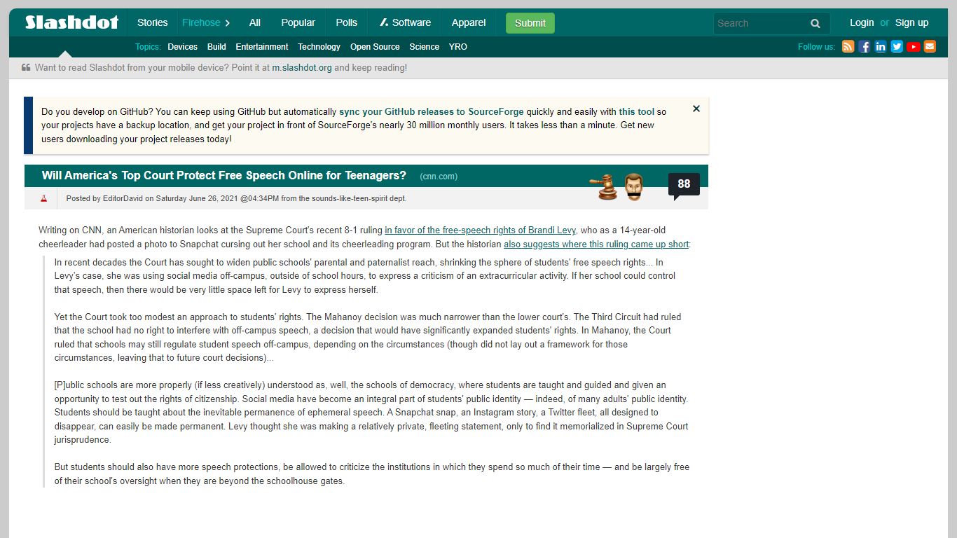 Will America's Top Court Protect Free Speech Online for Teenagers ...